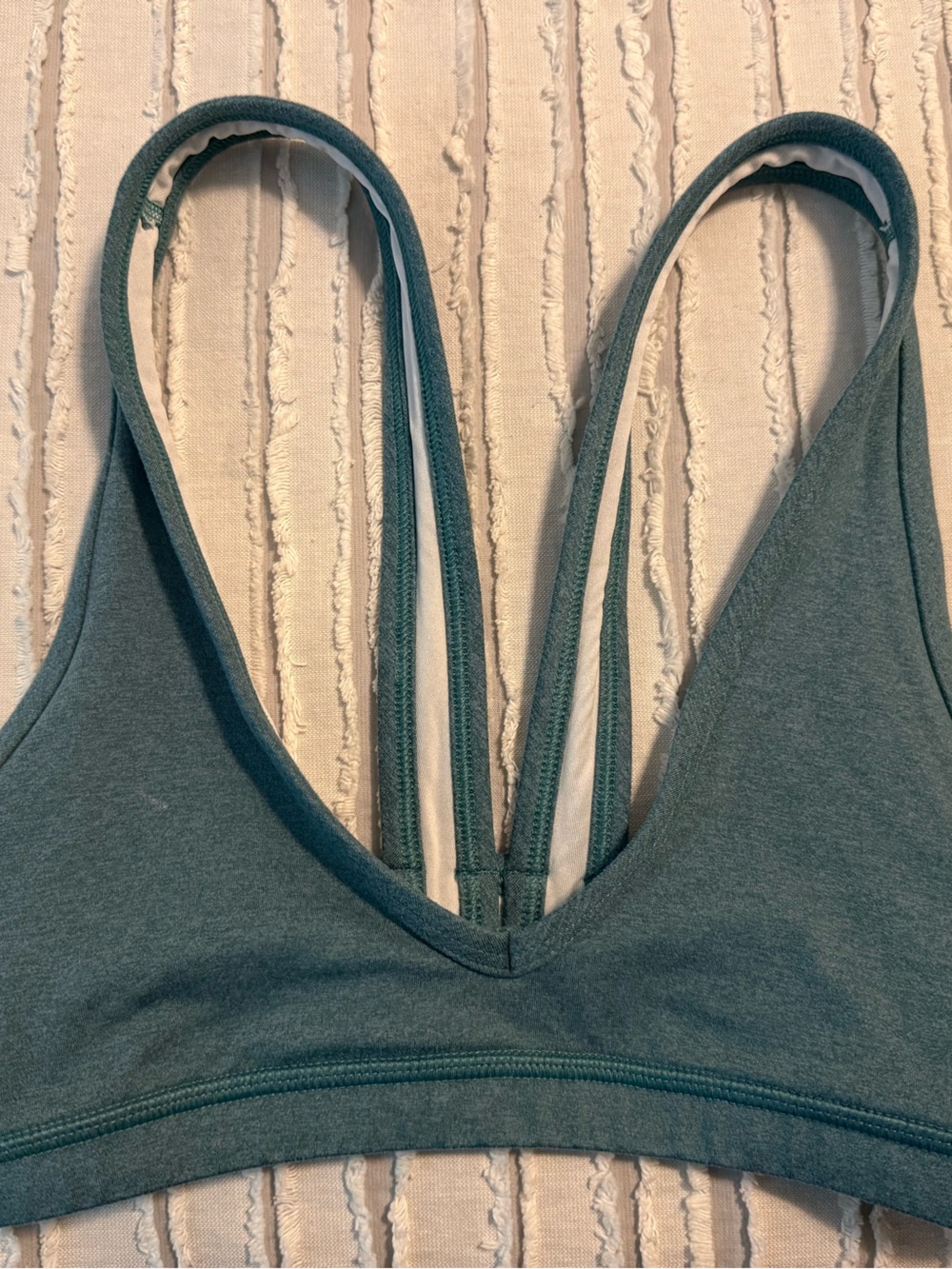 Fleo Teal Double-Strap Bikini Top